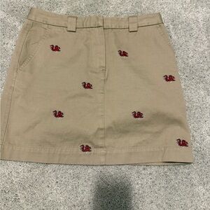 University of South Carolina Gamecock Khaki Skirt
